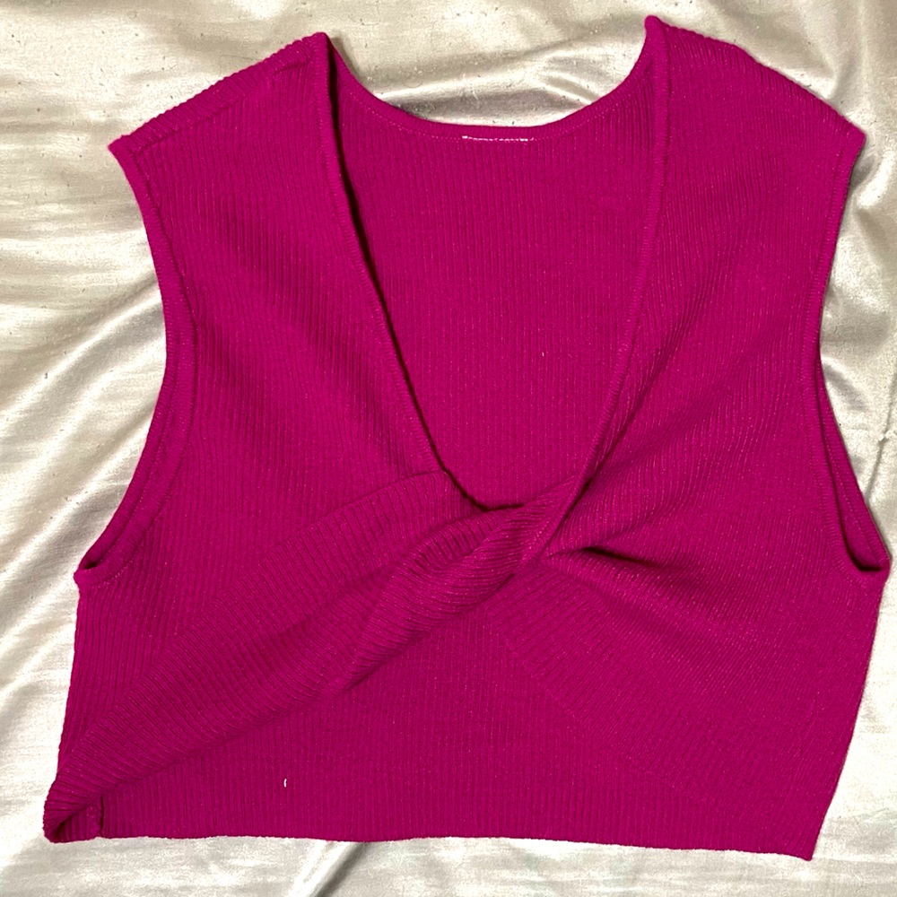 Knit Cross Top
